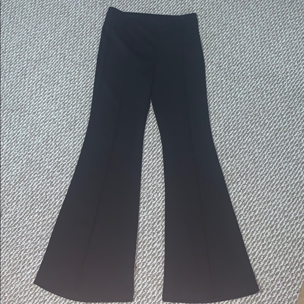 BLACK FLARE DRESS PANTS